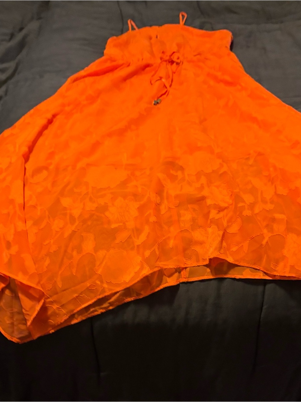 a.n.a Bright Orange High-Low Skirt